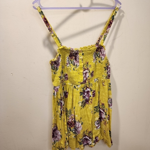 TORRID Plus Size Floral Babydoll Cami Elastic Strappy Top size 1 - Picture 2 of 14